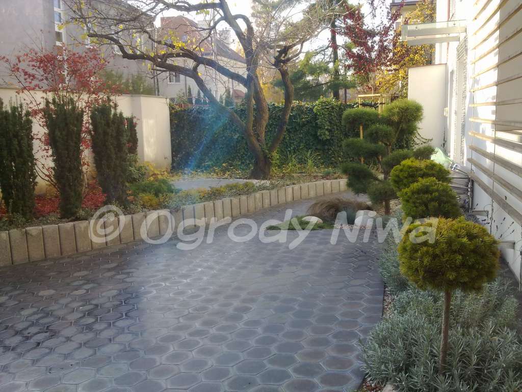 Ogród nowoczesny na Mokotowie