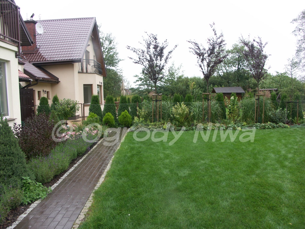 Ogród nowoczesny w Białołęce