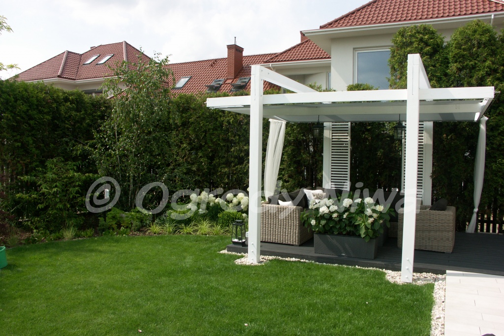 Ogród nowoczesny w Wilanowie