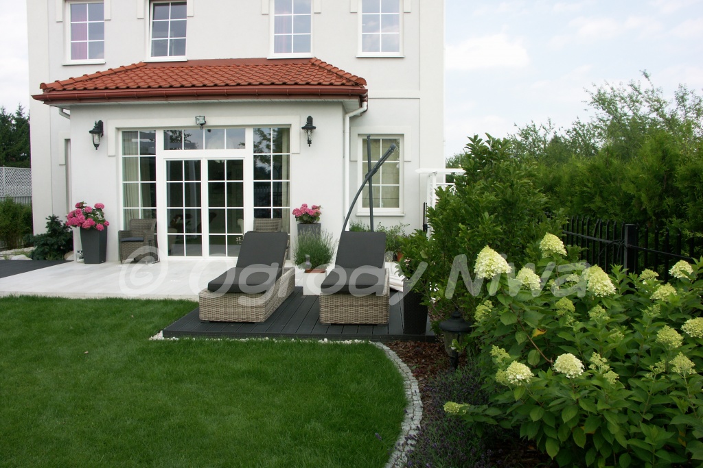 Ogród nowoczesny w Wilanowie