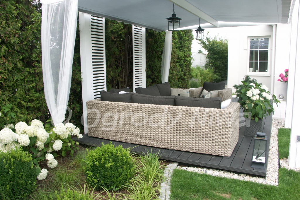 Ogród nowoczesny w Wilanowie