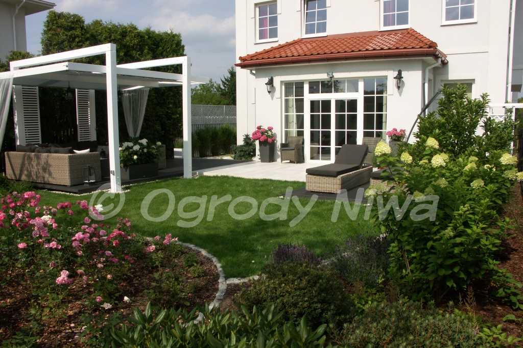 Ogród nowoczesny w Wilanowie