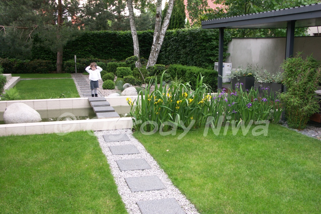 Ogród nowoczesny w Latchorzewie