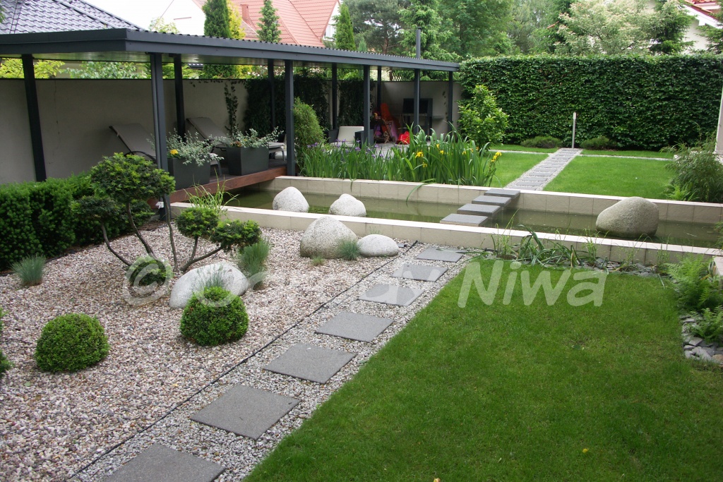 Ogród nowoczesny w Latchorzewie