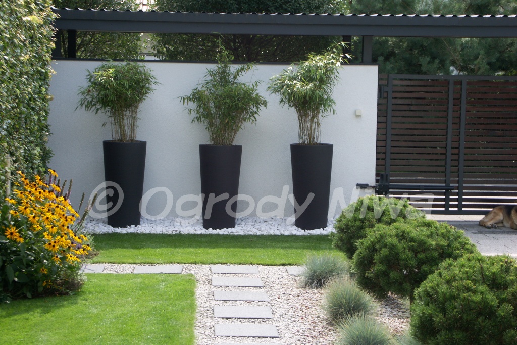 Ogród nowoczesny w Latchorzewie