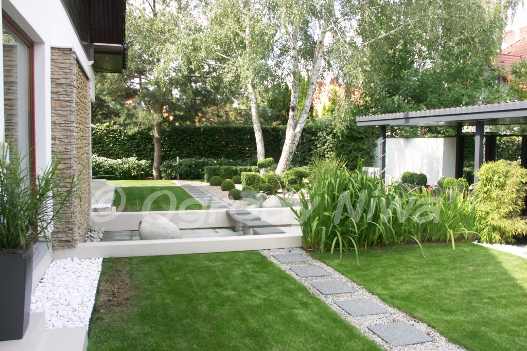 Ogród nowoczesny w Latchorzewie