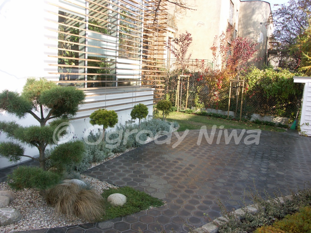 Ogród nowoczesny na Mokotowie