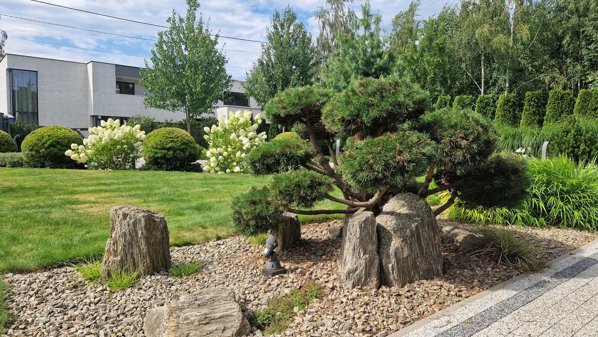 Ogród nowoczesny w Latchorzewie