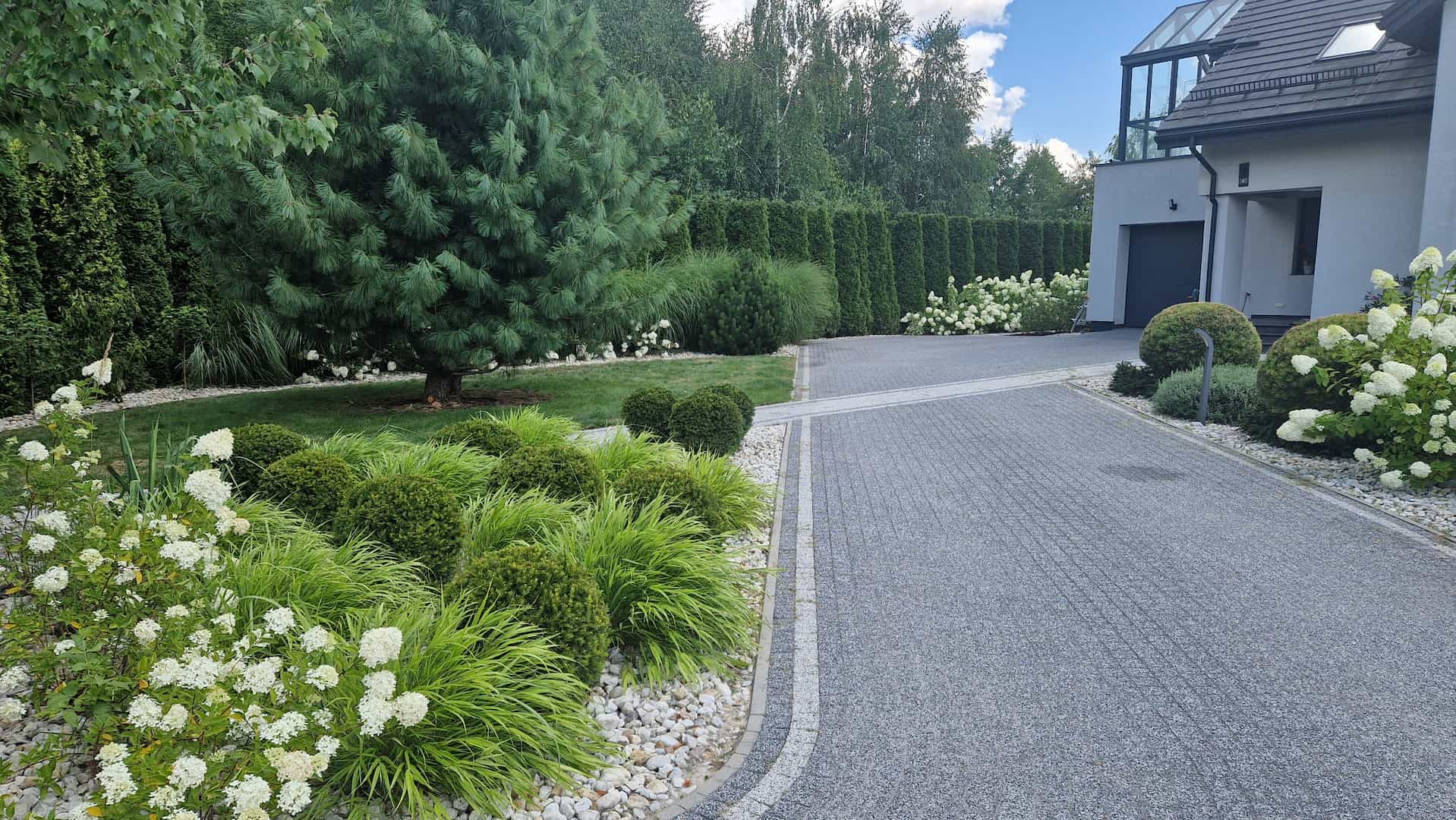 Ogród nowoczesny w Latchorzewie