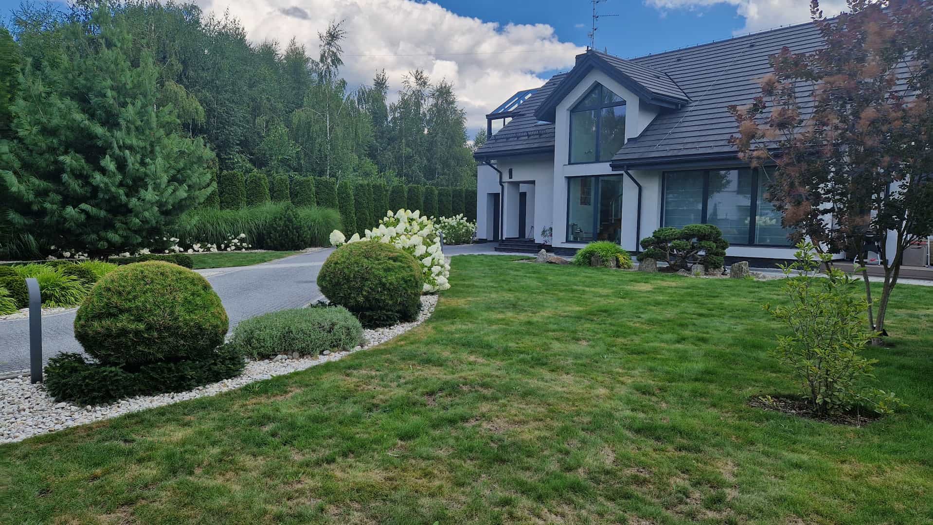 Ogród nowoczesny w Latchorzewie