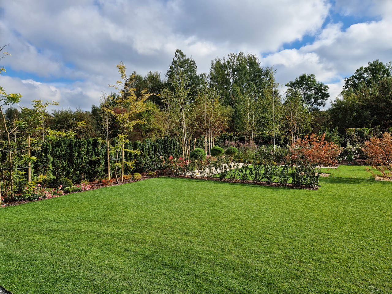 Ogród nowoczesny w Wilanowie