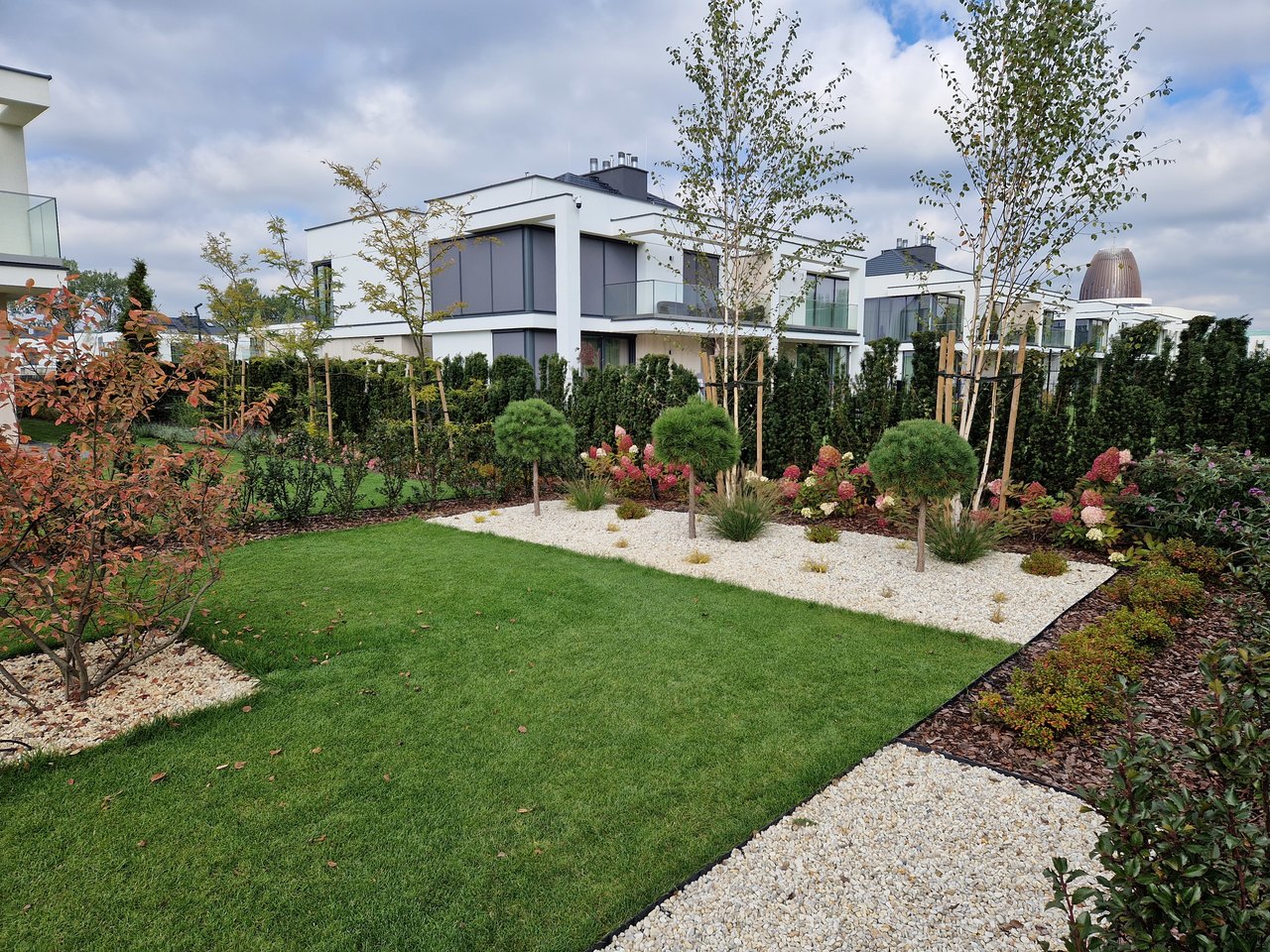 Ogród nowoczesny w Wilanowie