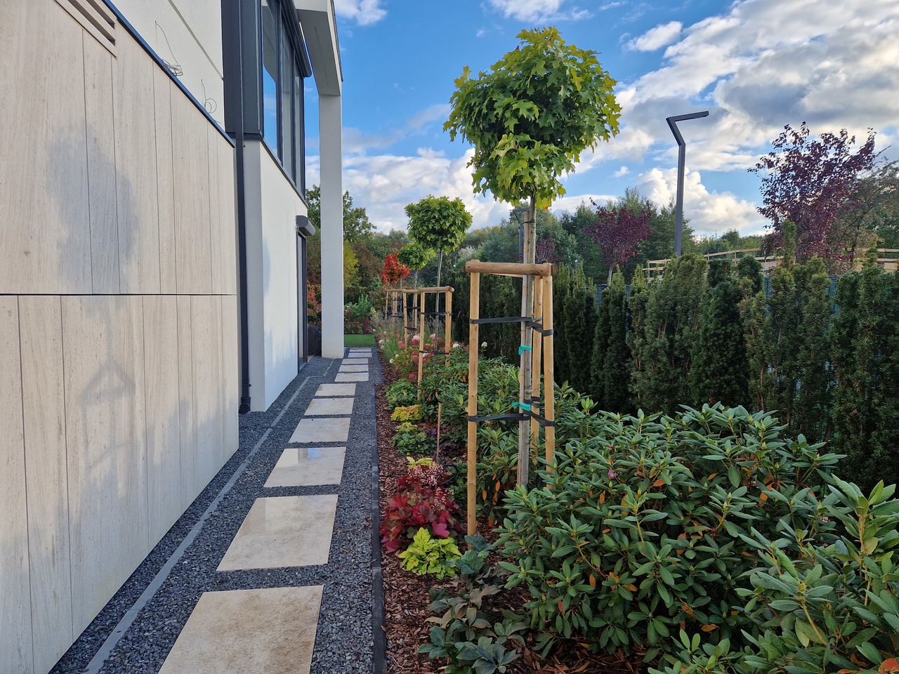 Ogród nowoczesny w Wilanowie