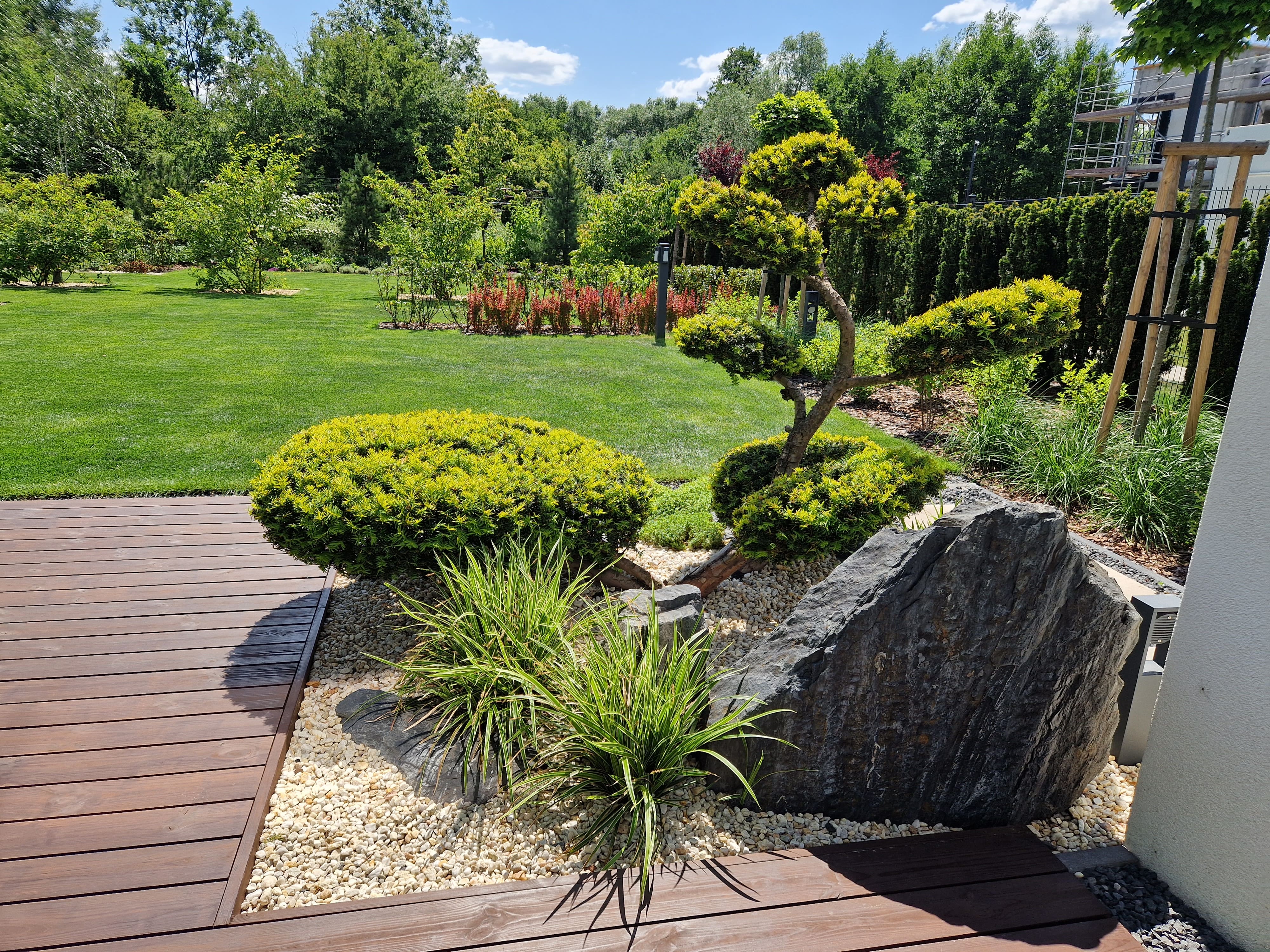 Ogród nowoczesny w Wilanowie